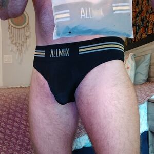 NWT Men's Black Athletic Briefs